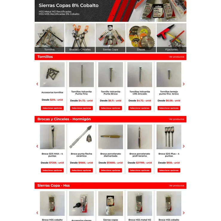 Catálogo de herramientas y fijaciones KWZ